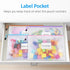 Sooez 14 Pack Mesh Zipper Pouch Bags, A4 Size Waterproof Zipper Pouches for Classroom Organization, Office Supplies