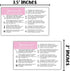 Lashicorn 50pk 2x3.5 Squeezy Wax Instruction Cards Squeezable Liquid Melt Bottle | Minimalist Client Care Directions