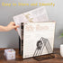 Udreamer 9 Slot Vinyl Holder, Desktop Vinyl Record Storage for Up to 30 Vinyl Records, Metal Magazine Rack for Office