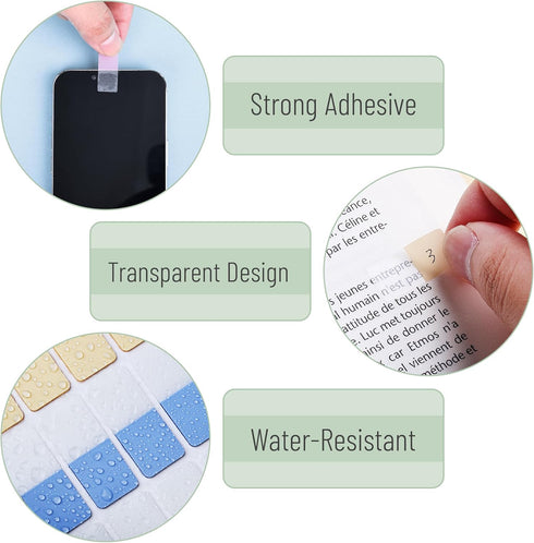 Mr. Pen Sticky Index Tabs, 480 Pcs, Pastel Sticky Tabs for Notebooks, Page Markers for Binders and Books