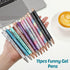 Funny Word Pens Set, 11 Pcs Inspirational Ballpoint Pens - Congrats Grad Motivational Spoof Fun Novelty Office Gifts