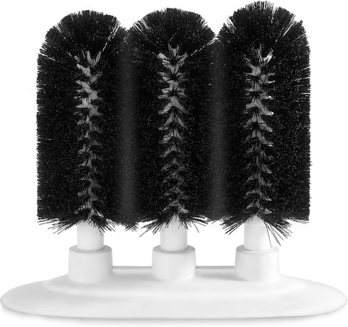 New Star Foodservice 54484 Triple Brush Bar Glass Washer - 3 Brushes
