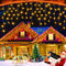 XURISEN 66ft Christmas Lights Decorations Outdoor, 640 LED 8 Modes Curtain Fairy