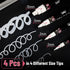 Mr. Pen White Chalk Markers, 4 Pcs Assorted Size Liquid Chalk Pen for Chalkboards
