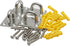 4 Pcs 2 x 1.6 Inch 304 Stainless Steel Ceiling Hooks Pad Eyes Plate Marine Hardware Hooks with Screws
