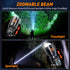 2 Pack, 6 AYL Rechargeable Flashlights Super Bright High Lumens Flash Light, Modes Zoomable Linternas with LCD Display