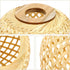 7.67 Inch UPKOCH Woven Bamboo Lamp Shade Pendant Light Cover Rustic Rattan Ceiling Lamp Shade for Home Bedroom