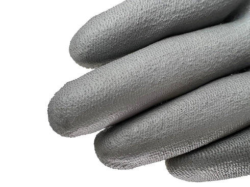 HyFlex 11-600 Multi-Purpose Light Duty Industrial Gloves, Palm Coating for Metal Fabrication, Size 9, Black