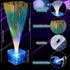 Decorations(6 Inch,Blue) Amylove Mini Fiber Optic Lamp Bulk LED Light Color Changing Table Centerpiece Glow in The Dark