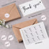 Wyltora 100 4x6 Inch, 100 120 Thank You Cards with Kraft Envelopes and Stickers, Minimalistic and Professional Looking
