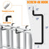 4PC POETISKE Ladder Hooks Screw in Storage Hanger Wall Mount Heavy Duty Shelf Organizer for Bike Foldable Chair Garage