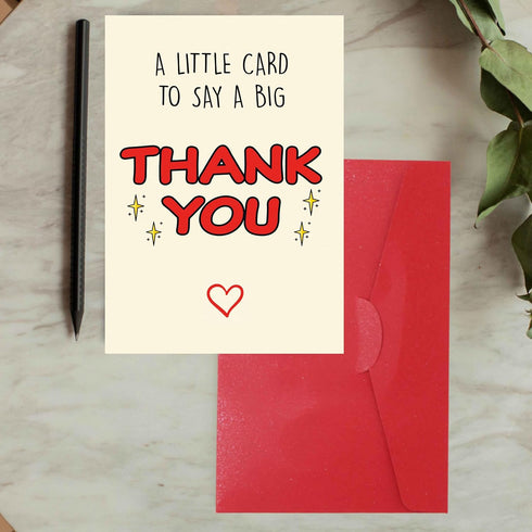 Cheerin Thank You Card Elegant Thank You Greeting Card with Envelope Thoughtful Appreciation Gift for Teacher, Boss