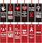 Qilery 120 Pcs Red Ribbon Week Drug Free Bookmarks, Awareness Bookmarks with Ribbon for Charity Event