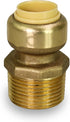 Everflow Supplies Pushlock UPMC134 - 1 Inch x 3/4 Inch Long Push X Male Adapter for PEX, CPVC & Copper