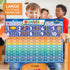 SK SUPKER 4Pack ABC Alphabet Chart + Numbers 1-100 + Shapes + Colors Poster Set, Toddler Educational Learning Posters