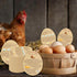 LyingMonkey 300 3.3 4 inches pcs Farm Fresh Eggs Handling Instructions Cards, x Custom Egg Carton Stamps Stickers Cheap