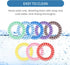 8 Pack Sensory Fidget Bracelets for Boys and Girls, Stretchy Coil Bracelet Fidget Toys for Kids with Autism ADHD SPD