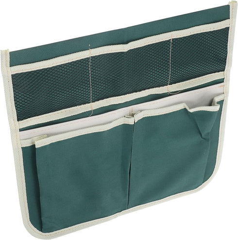 Ciieeo Garden Kneeler Seat Tool Bag Large Green Striped Gardening Pouch with