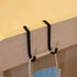 Multi-Use Over Cabinet Hook - 5 Pack Stainless Steel Over Door Double Hook for Drawer, Closet, Kitchen, and Bathroom