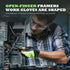 Framer Work Gloves - Fingerless Framing Gloves, Open-Finger Carpenters Gloves, High Dexterity Durable Fit