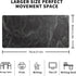 Topographic Contour Extended Big Mouse Pad, 27.6x11.8 Inch Gaming Desk Pad with Non-Slip Base and Stitched Edge