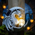 memeyou Dragon Tree Hugger Solar Magic Orb Garden Statue Dragon Solar LED Lights