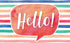 Watercolor Hello Postcards