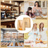 120 132 14x8.3x3.5in Packaging Bread Bags for Homemade Bread, Sourdough Bread Bags with Tin Tie Tab Lock and Stickers