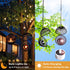 4 Pack Solar Hanging Lanterns Lights Outdoor, Hanging Candle Holder with Solar Tea Lights Candles Outdoor Waterproof