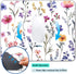 IMAYONDIA 9.5" 7.9" Computer Mouse Pads for Desk, Purple Wildflowers Floral Mouse Pad Small Square Computer Mousepad, x