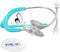 MDF Instruments Acoustica Lightweight Stethoscope, Adult, Dual Head, Pastel Blue Tube, Silver Chestpiece-Headset