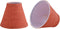 Aspen Creative 51044-2,Hardback Empire Transitional Clip-On Chandelier Shade/Brick Red Burlap Textured Fabric. 3"Top x