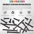 Glarks 141Pcs M6x20/ 30/40/ 50/60/ 70/ 80mm Baby Bed Crib Screws Hardware Replacement Kit, Black Hex Socket Cap Screws