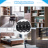 28 168 Black L Corner Brackets + Stainless Steel Screws, Heavy Duty Angle Brackets for Shelves, Raised Beds, Tables