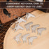 XIHIRCD 9pcs 3pcs Toilet Paper Dispenser Key, Metal Toilet Paper Dispenser Key Replacement with Key Rings Paper Towel