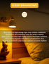 L LOHAS Amber Light Bulbs, Blue Light Blocking, A19 9W (60W Equivalent), Dimmable 1800K Warm Light, E26 Base, 4 Pack