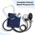 10-16 LotFancy Blood Pressure Cuff and Stethoscope Kit with D-Ring, Professional BP Cuff Standard Adult for Nursing