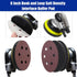 5 Pack 6 Inch 6 Interface Pads, Holes Hook and Loop Soft Density Sponge Cushion Buffer Backing Pad, Foam Sanding