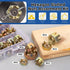 Glarks 60Pcs M10 M12 M14 M16 M18 M20 6 Hexagon Slotted Nuts Assortment Kit, Size Carbon Steel Hex Castle Nuts for Car