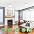 9 Inch 24W 2400lm 3 3000k/4500k/6000K (1Pack, zemty LED Ceiling Light Flush Mount Super Slim Ceiling Lights with Color
