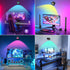 Phylosal Motion Sensor LED Wall Lights with Remote, Cordless LED Wall Mounted Sconces with RGB & Warm White Lighting