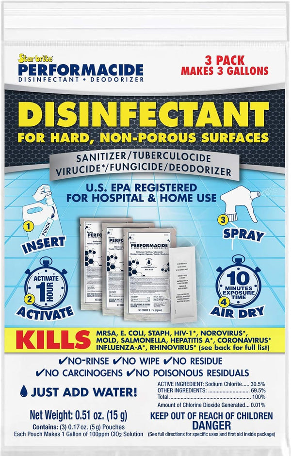 Disinfectant - KILLS COVID-19 VIRUS IN 30 SECONDS, No Rinse, No Wipe, No Residue, Gallon Refills