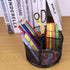 Pen Holder for Desk, 360 Rotating Mesh Organizer, Large Capacity Storage Caddy, 4 Compartments for Home Office