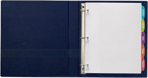 Avery Big Tab Printable White Label Dividers, 5 Tabs, 4 Sets with Easy Peel (14432)