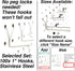 Stainless Steel Pegboard Hooks 100-Pack 1" L Hook - Will Not Fall Out, Fits Any Peg Board - Organize Tools, Accessories, Workbench, Garage Storage, Kitchen, Crafts, Jewelry, Retail by Right Arrange