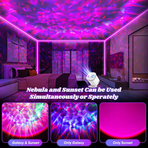 Pedica Galaxy Projector, Galaxy Projector for Bedroom, Night Light for Kids, Nebula Ceiling LED Lamp, Room Decor