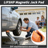 Pinch Universal Aluminum Grooved Magnetic Jack Pad, Jacking Puck Weld Frame Rail Adapter, for Car SUV Truck Pickup