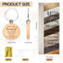 Dispowreath 50 Sets Thank You Gifts Bulk Bamboo Pens Employee Appreciation Gifts Wooden Keychain Thank You Cards