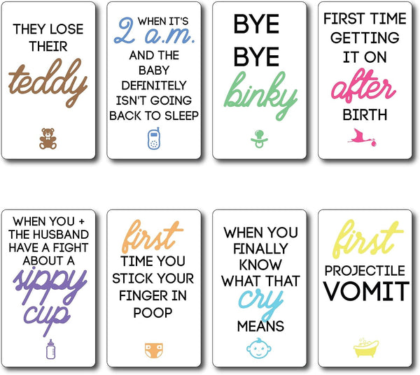 8 Mommy Milestone Wine Bottle Labels Baby Shower Gift Funny Pregnancy Present