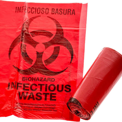 (25 (50 Oakridge OSHA Approved Biohazard Safety Bags Gallon) Bags) - Professional Grade